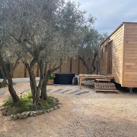 La Tiny House Des Oliviers Et Son Jacuzzi Apartment Mouries